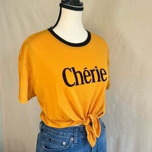 Garage Front Tie Graphic T-shirt